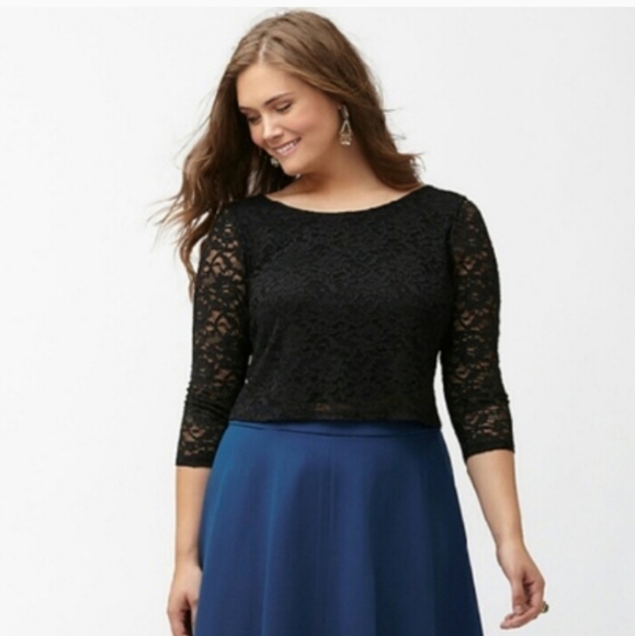 Lane Bryant Lace Top - Picture 2 of 7